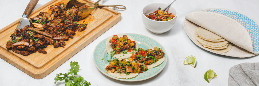 Easy Al Pastor Tacos With Grilled Pineapple Salsa