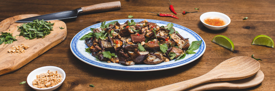 Grilled Eggplant Salad