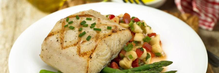 Black Cod With Banana Salsa