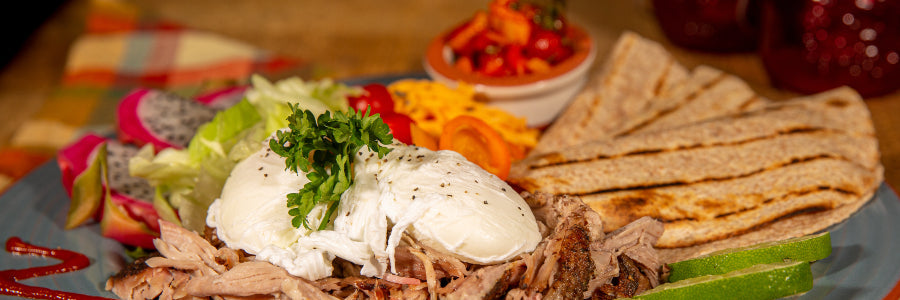Pork Carnitas With Poached Eggs