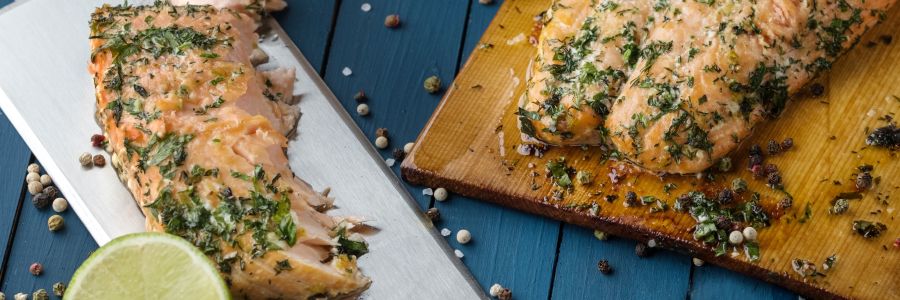 Maple Plank Salmon With Herbs