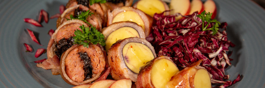 Sausage Deluxe Grilled Bacon Potatoes