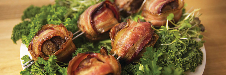 Grilled Bacon Meatballs