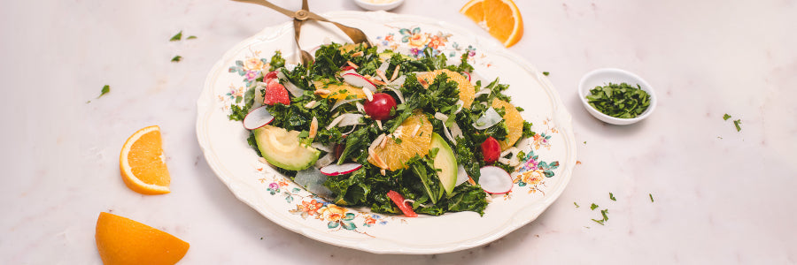 Winter Kale Citrus Salad