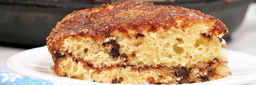 Chocolate Chip Cast-Iron Coffee Cake