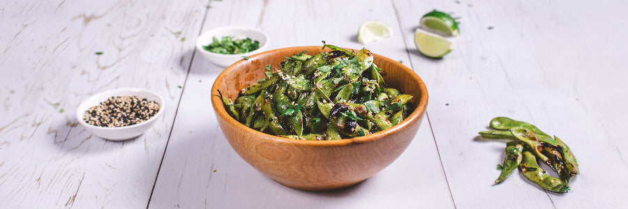 Grilled Sesame Soy Edamame