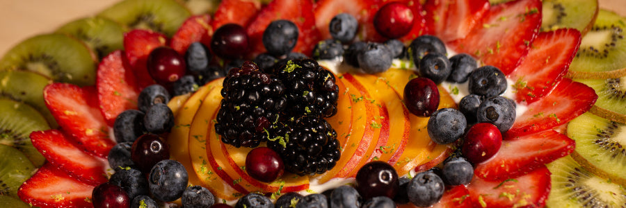 Fruit Pizza With Honey & Lime Glaze