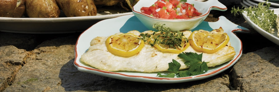 Grilled Pickerel With Fresh Pico De Gallo