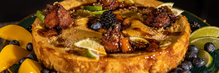 Smoked Maple Pecan Cheesecake