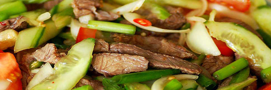 Thai Beef Salad With Lime–Ginger Dressing