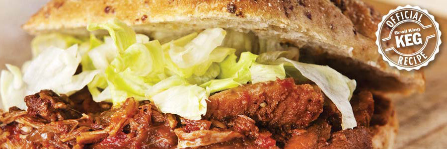 Smoked Shredded Pork Barbecue Sandwiches
