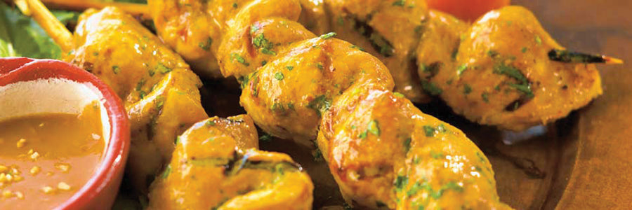 Chicken Satay With Peanut Sauce