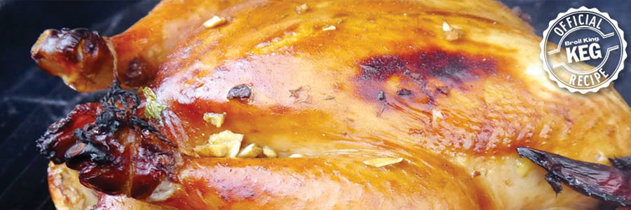 Smoked Chicken With Orange & Ginger-Soy Glaze