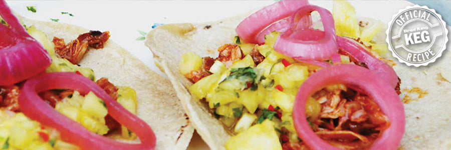 Smoked Chicken Tacos With Pickled Onions And Pineapple Salsa