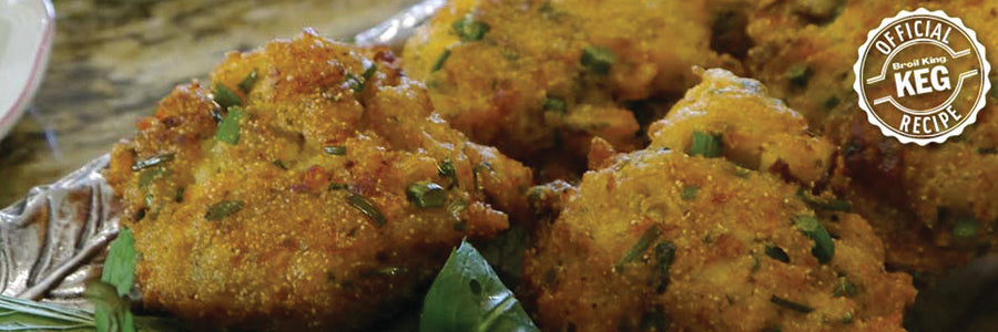 Smoked Fish Cornmeal Fritters