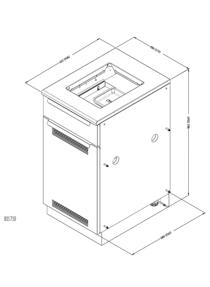 Baron Tank / Side Burner Cabinet