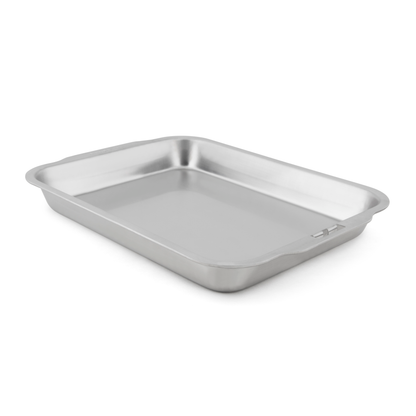 Plat à rôtir et à égoutter en acier inoxydable