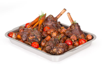 Plat à rôtir et à égoutter en acier inoxydable