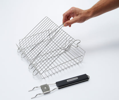  Panier à gril à poignée amovible