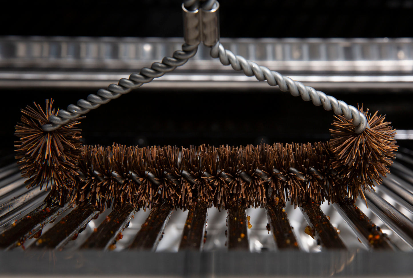 Tri-head Palmyra Grill Brush