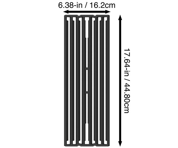 GRILLES DE CUISSON EN FONTE DE 17,48 PO X 6,17 PO