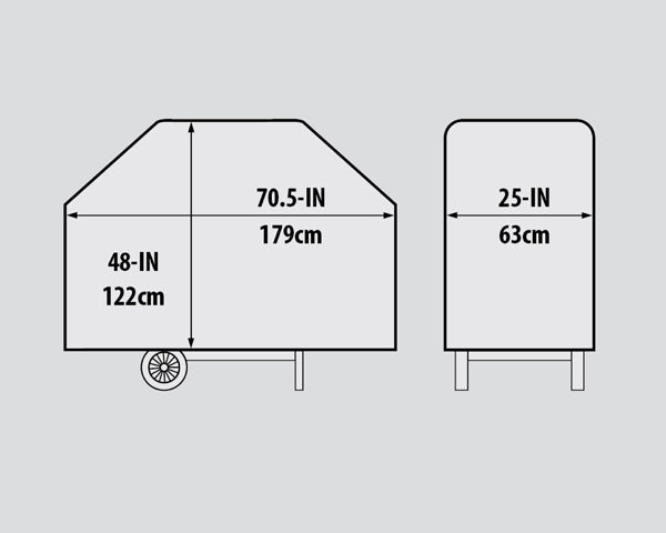 COUVERTURE EN POLYESTER PVC DE QUALITÉ SUPÉRIEURE DE 70,5"